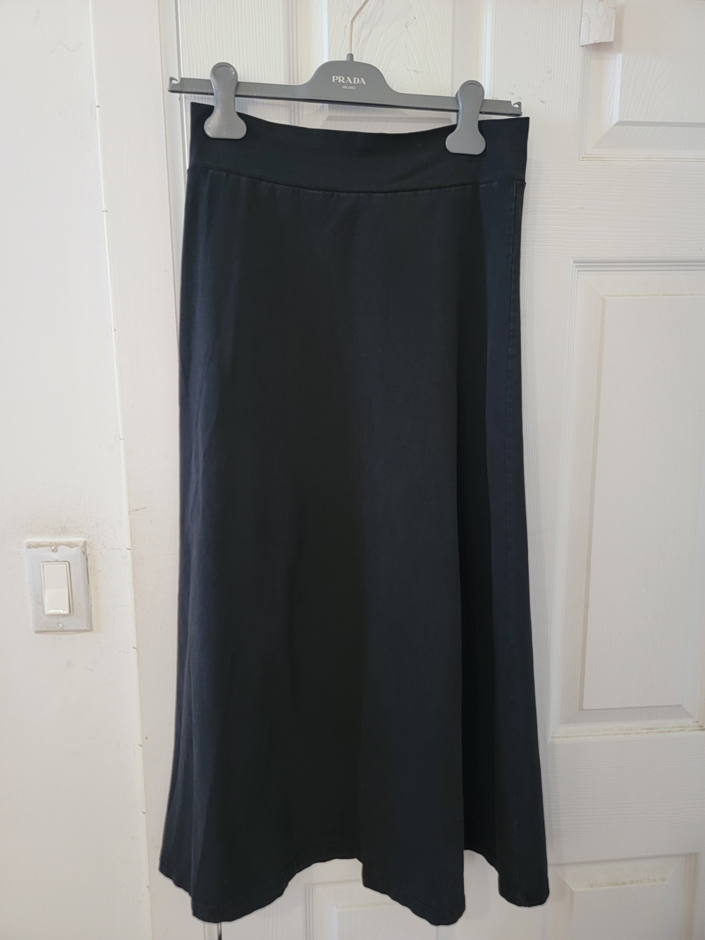 Jay Basics Black A-Line Midi Skirt
